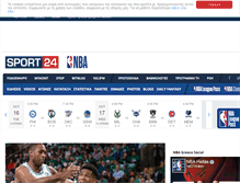 Tablet Screenshot of nba.sport24.gr